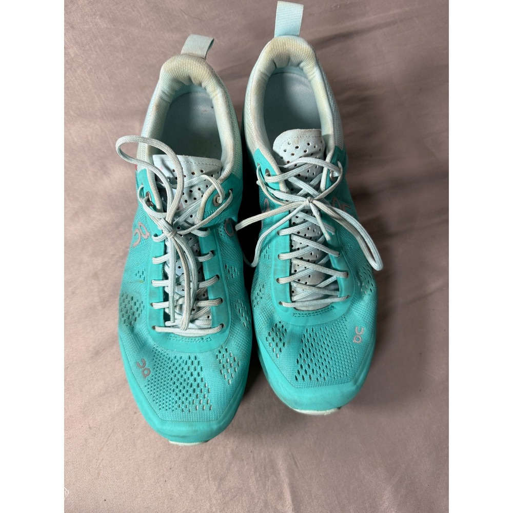 On Running Cloudventure Teal Blue Trail Running Shoes Womens 9 Swiss Engineering - Picture 3 of 7